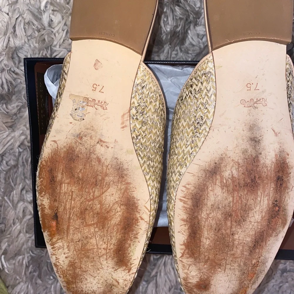 Coach Stassi Raffia Slide - Picture 5 of 9